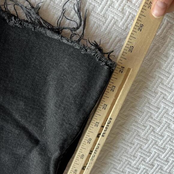 Zara Women's Size 6 Black Distressed Hem Skinny Jeans Grunge High Waisted - Picture 8 of 13